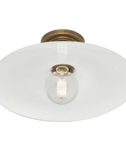 Robert Abbey New Arrivals Rico Espinet Arial Flushmount Warm Brass