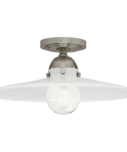 Robert Abbey New Arrivals Rico Espinet Arial Flushmount Antique Silver