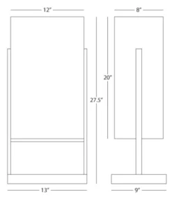 Robert Abbey Nikole Table Lamp Polished Nickel