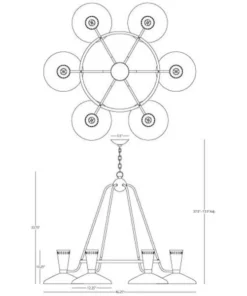 Robert Abbey Vortex Chandelier