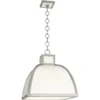 Robert Abbey New Arrivals Ranger Pendant White And Polished Nickel