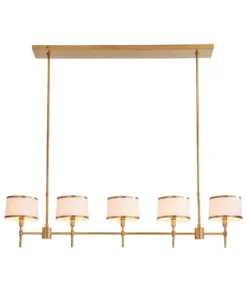 Arteriors Home Luciano Linear Chandelier Antique Brass New Arrivals