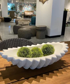 Made Goods New Arrivals Samara Bowl White Cast Resin