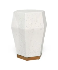 Made Goods New Arrivals Shelby Stool White Ceramic