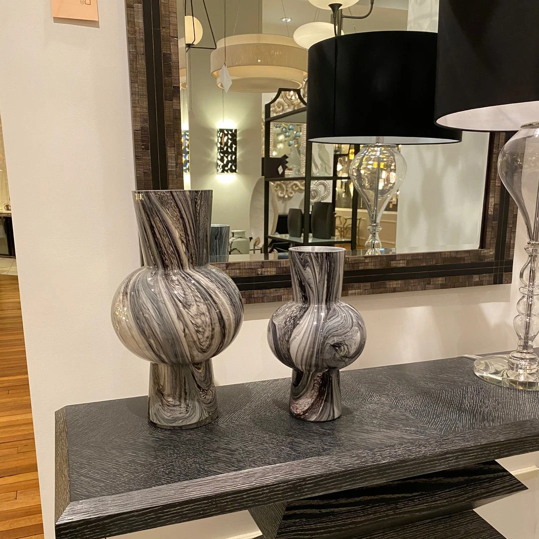 Currey And Company New Arrivals Stormy Sky Glass Vase Set Of Two 3 Currey And Company New Arrivals Stormy Sky Glass Vase Set Of Two