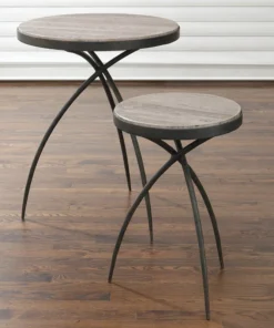 Studio A New Arrivals Tripod Table With Grey Marble Top