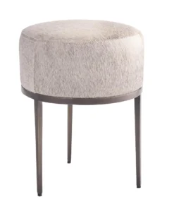 Studio A Urban Stool Grey Hair On Hide Antique Gunmetal New Arrivals