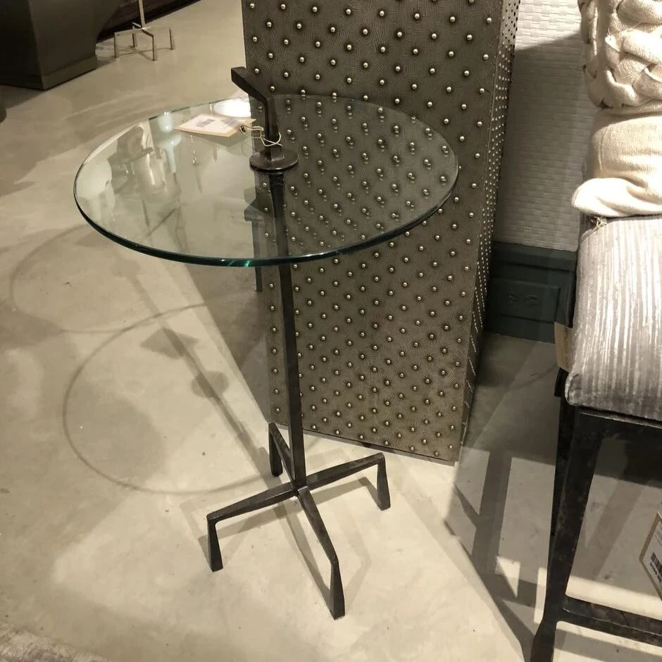 Studio A New Arrivals Quad Pod Accent Table Natural Iron 2 Studio A New Arrivals Quad Pod Accent Table Natural Iron