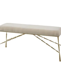 Studio A New Arrivals Spike Large Bench Antique Brass