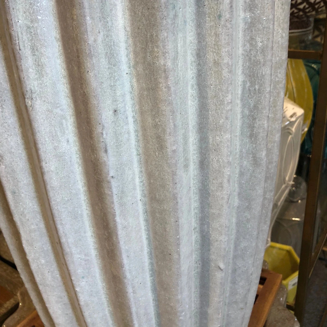 Emissary Tall Round Ridge Pot Gray Glaze 2 Emissary Tall Round Ridge Pot Gray Glaze