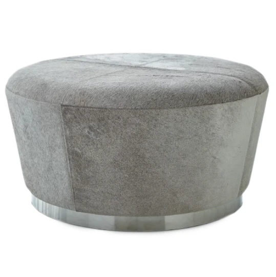 Studio A Tapered Ottoman Grey Hair On Hide New Arrivals 1 Studio A Tapered Ottoman Grey Hair On Hide New Arrivals