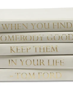 E Lawrence Tom Ford Book Stack Ivory New Arrivals