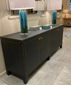 Made Goods New Arrivals Turner 4 Door Buffet Dark Navy Linen