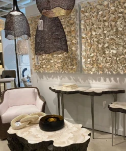 Palecek New Arrivals Chloe Fossil Clam Console Table