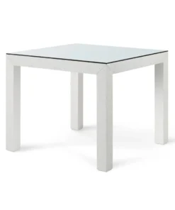 Bungalow 5 New Arrivals Valentina Grasscloth Game Table White