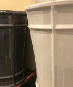 Emissary Varro Stool White Glaze New Arrivals