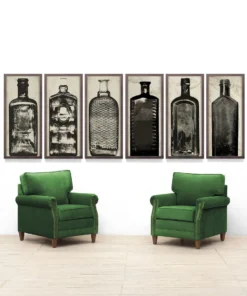 Natural Curiosities Copper River Bottles No. 4 Framed Artwork New Arrivals