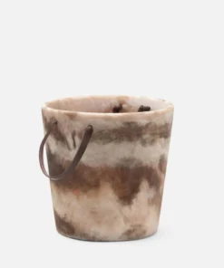 Blue Pheasant New Arrivals Wesley Brown Swirled Ice Bucket 6 Blue Pheasant New Arrivals Wesley Brown Swirled Ice Bucket