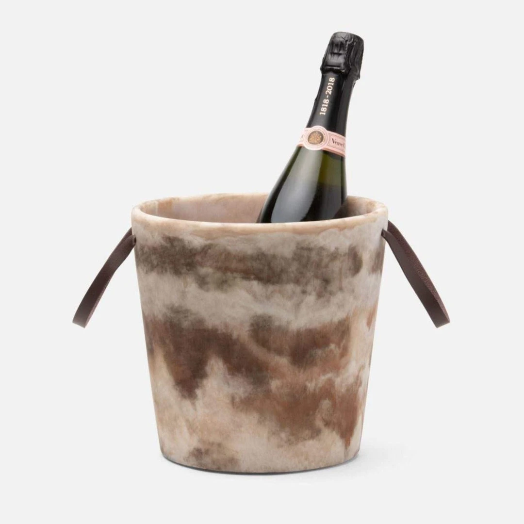 Blue Pheasant New Arrivals Wesley Brown Swirled Ice Bucket 1 Blue Pheasant New Arrivals Wesley Brown Swirled Ice Bucket