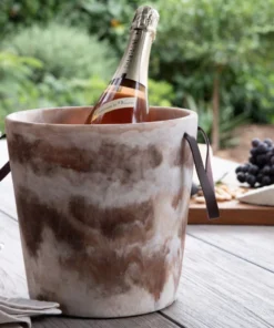 Blue Pheasant New Arrivals Wesley Brown Swirled Ice Bucket