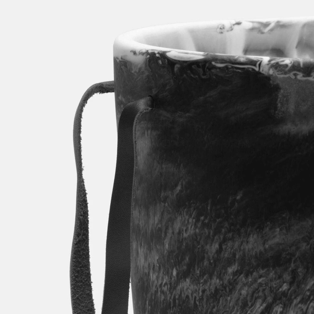 Blue Pheasant Wesley Black Swirled Ice Bucket 5 Blue Pheasant Wesley Black Swirled Ice Bucket