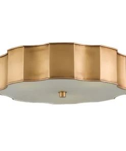 Currey And Company Wexford Flush Mount Brass