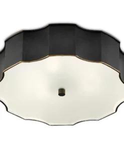 Currey And Company New Arrivals Wexford Flush Mount Bronze