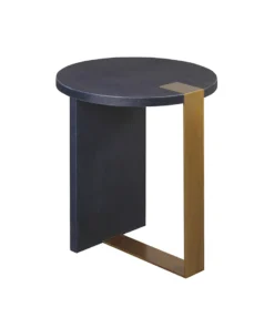 Worlds Away New Arrivals Harrington Side Table Navy