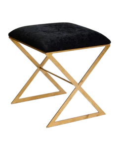 Worlds Away New Arrivals X Side Table Gold And Black