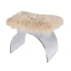 Worlds Away Marlowe Stool Fur New Arrivals