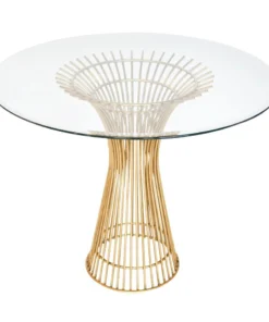 Worlds Away New Arrivals Powell Side Table Gold