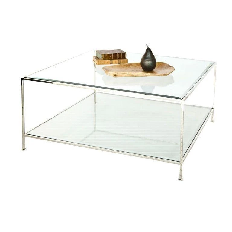 Worlds Away Quadro Coffee Table Nickel New Arrivals 1 Worlds Away Quadro Coffee Table Nickel New Arrivals
