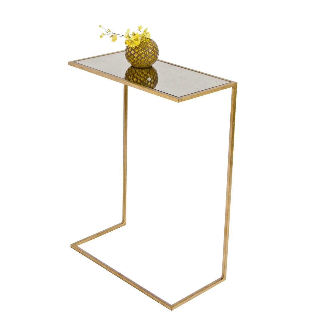 Worlds Away Rico Cigar Side Table Gold Leaf 1 Worlds Away Rico Cigar Side Table Gold Leaf