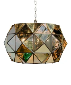 Worlds Away Rozz Pendant Antique Mirror New Arrivals