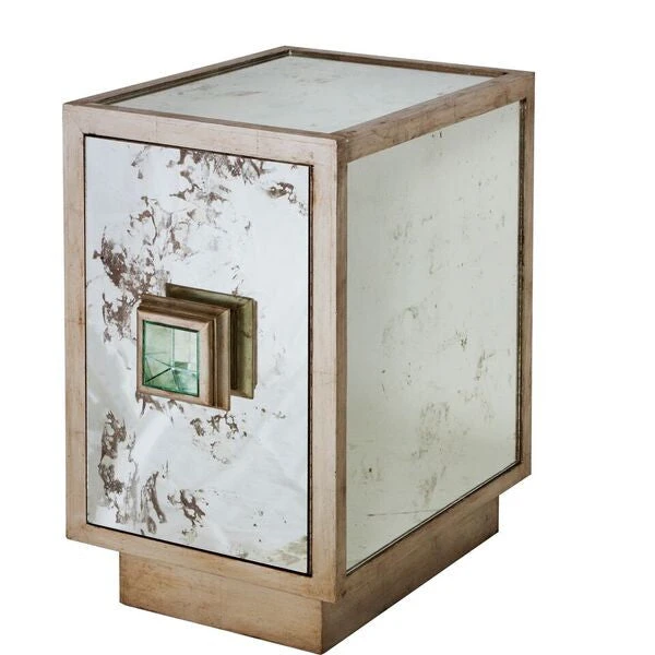 Worlds Away New Arrivals Savannah Side Table Silver 1 Worlds Away New Arrivals Savannah Side Table Silver