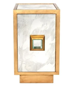 Worlds Away New Arrivals Savannah Side Table Gold