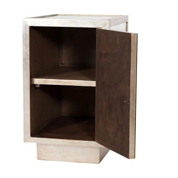 Worlds Away New Arrivals Savannah Side Table Silver 3 Worlds Away New Arrivals Savannah Side Table Silver