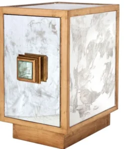 Worlds Away New Arrivals Savannah Side Table Gold