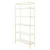 Worlds Away Addie Etagere Gold Leaf