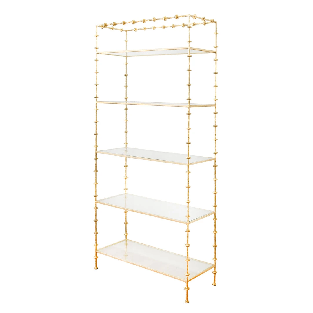 Worlds Away Addie Etagere Gold Leaf 1 Worlds Away Addie Etagere Gold Leaf
