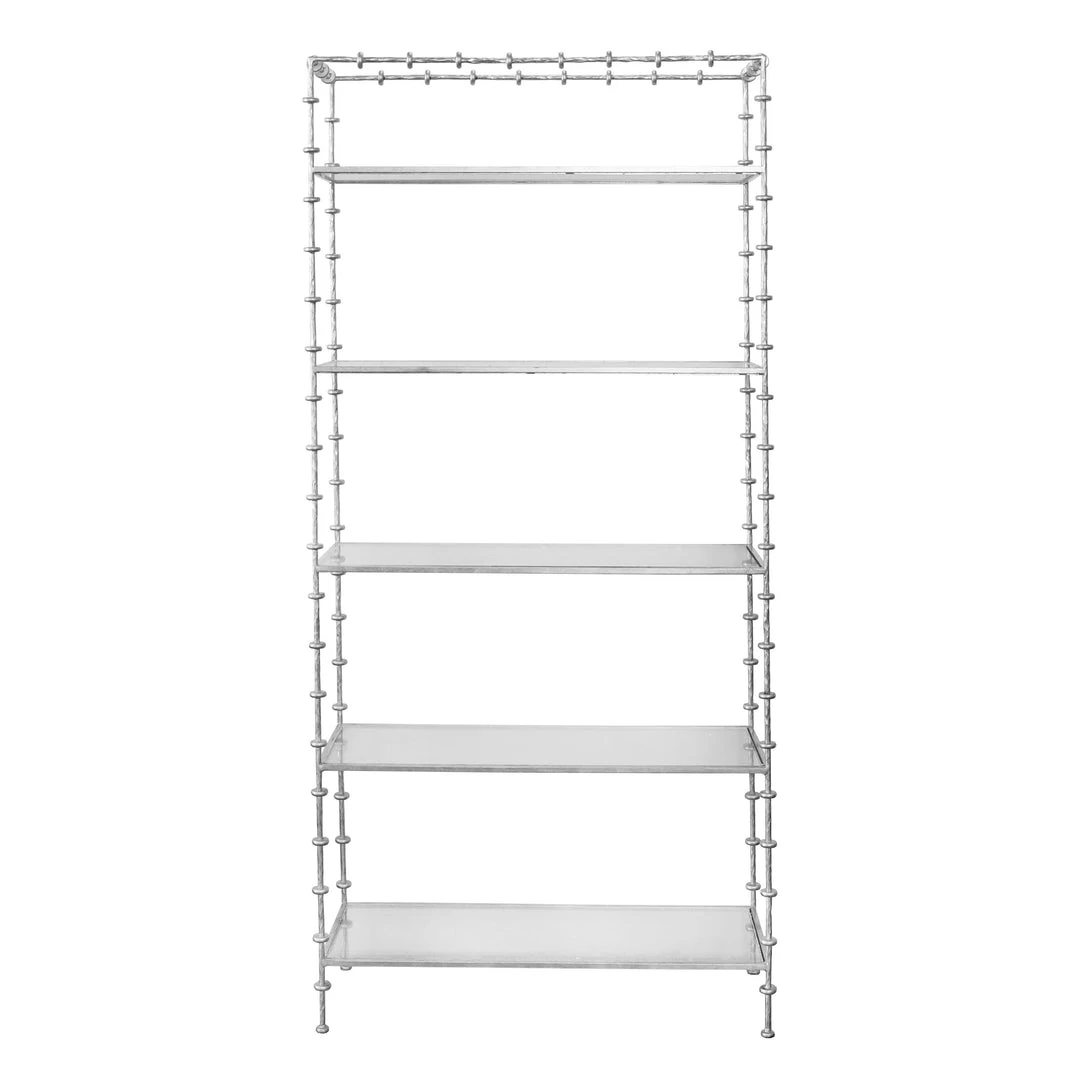 Worlds Away Addie Etagere Silver Leaf 2 Worlds Away Addie Etagere Silver Leaf