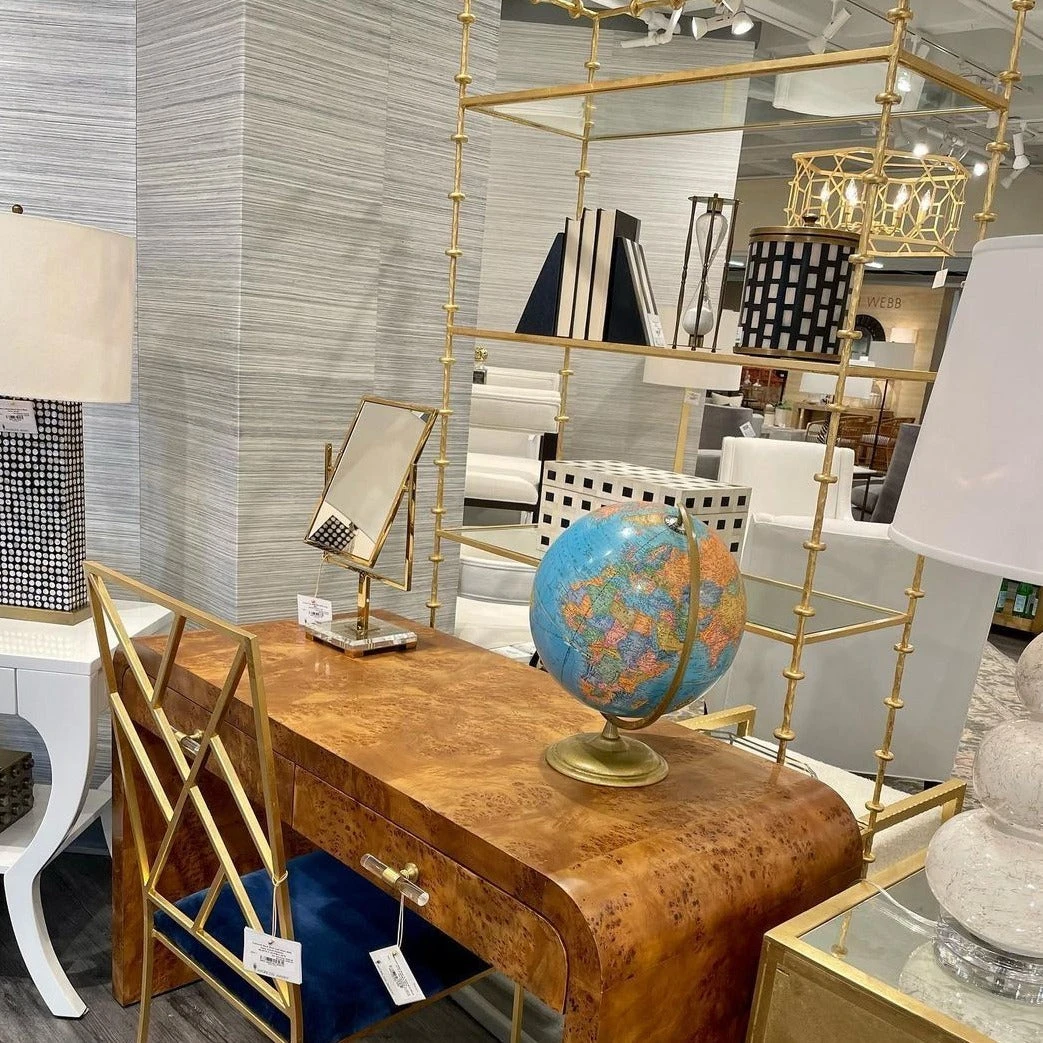 Worlds Away Addie Etagere Gold Leaf 2 Worlds Away Addie Etagere Gold Leaf