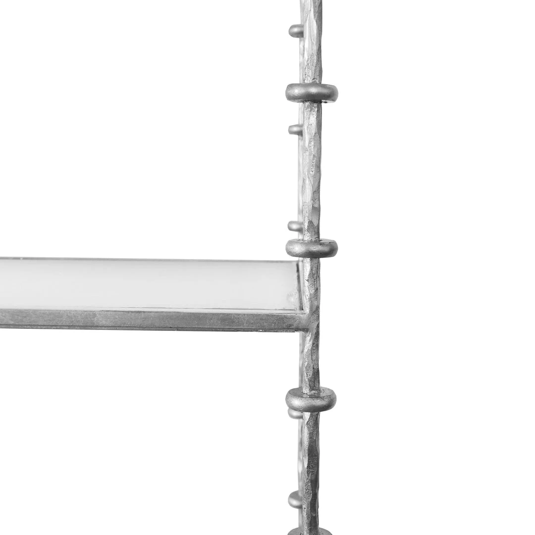 Worlds Away Addie Etagere Silver Leaf 3 Worlds Away Addie Etagere Silver Leaf