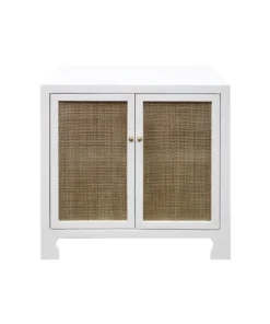Worlds Away New Arrivals Alden Cabinet White Lacquer