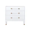 Worlds Away Amber Side Table White Linen