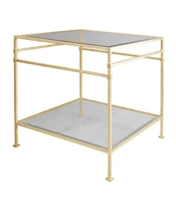 Worlds Away Amos Side Table Gold Leaf New Arrivals