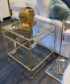 Worlds Away Amos Side Table Gold Leaf New Arrivals