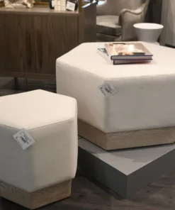 Worlds Away New Arrivals Myra Ottoman Cerused Oak White Linen 10 Worlds Away New Arrivals Myra Ottoman Cerused Oak White Linen