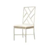Worlds Away Ashton Chair Silver And White New Arrivals