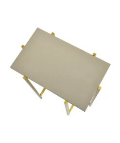 Worlds Away New Arrivals Avni Side Table Antique Brass And Gray Faux Shagreen